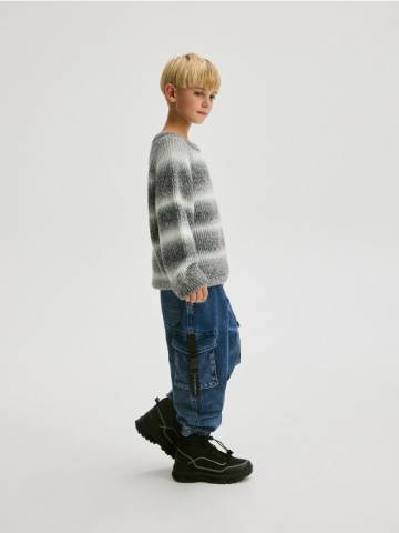Reserved - Джинси jogger із еластичного деніму - темно-синій - 188BF-59J Reserved - Джинси jogger із еластичного деніму - темно-синій - 188BF-59J