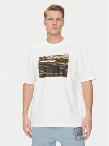 HUGO Футболка Daveley_RB 50545125 Білий Regular Fit HUGO Футболка Daveley_RB 50545125 Білий Regular Fit