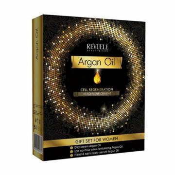 Набор Revuele Argan Oil (крем для лица, 50 мл + крем-сыворотка для рук и ногтей, 50 мл + эликсир для кожи вокруг глаз, 25 мл) Набор Revuele Argan Oil (крем для лица, 50 мл + крем-сыворотка для рук и ногтей, 50 мл + эликсир для кожи вокруг глаз, 25 мл)