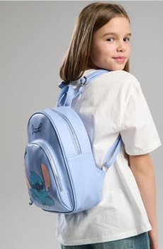 Рюкзак з аплікацією та вишивкою Stitch - блакитний