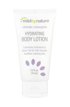 Увлажняющий лосьон для тела mild by nature Lavender Lemongrass Hydrating Body Lotion с лавандой и лемонграссом, 74 мл