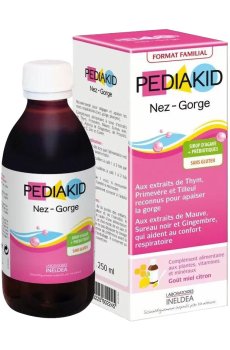 Горло-нос для детей Pediakid Nose Throat Family Size, в сиропе, 250 мл