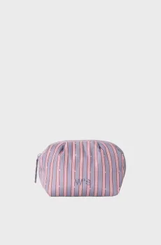 Женская сиреневая косметичка в полоску Сиреневый ONESIZE womensecret 4842003