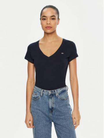 Tommy Jeans Футболка DW0DW20458 Cиній Slim Fit Tommy Jeans Футболка DW0DW20458 Cиній Slim Fit