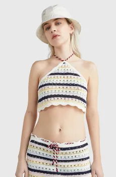 Женский топ в полоску TJW SUMMER CROCHET Разноцветный XS Tommy Jeans DW0DW15403