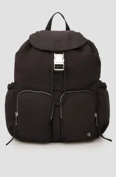 Женский черный рюкзак FLAP Черный ONESIZE Calvin Klein LV04K3214G