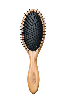 Массажная расческа для волос Titania из бамбука, овальная (2866)