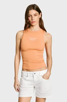 Женская оранжевая майка VIV Оранжевый S Pepe Jeans PL506032