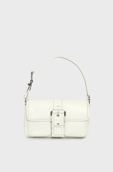 Женская белая кожаная сумка COLBY Белый ONESIZE Michael Kors 30S4SBAL2L