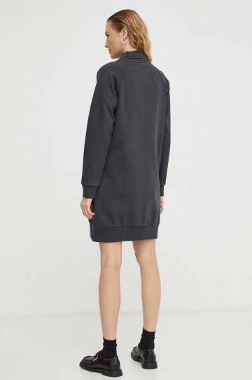 Платье G-Star Raw цвет серый mini oversize Платье G-Star Raw цвет серый mini oversize