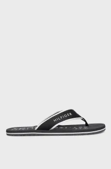 Мужские черные вьетнамки Черный 41 Tommy Hilfiger FM0FM04469