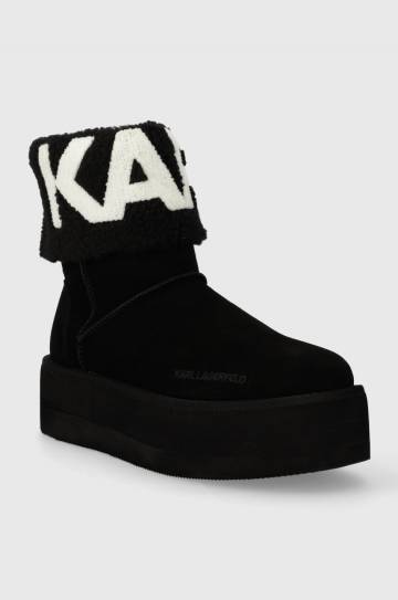 Замшевые сапоги Karl Lagerfeld THERMO цвет чёрный KL48552 Замшевые сапоги Karl Lagerfeld THERMO цвет чёрный KL48552
