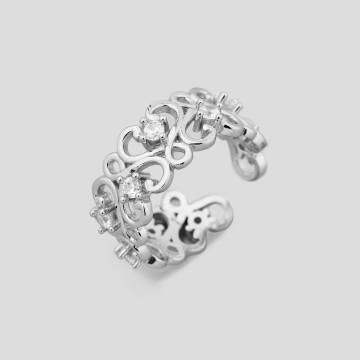 Серебряное кольцо Minimal 91-0048б-18 18 Серебряное кольцо Minimal 91-0048б-18 18