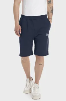 Мужские темно-синие шорты Синий S Replay M9977 .000.23650P