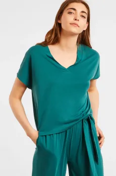 Женская зеленая футболка EREN Зеленый L Etam 6527643