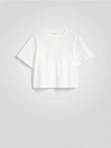 Reserved - Футболка з вишивкою - кремовий - WU857-01X Reserved - Футболка з вишивкою - кремовий - WU857-01X