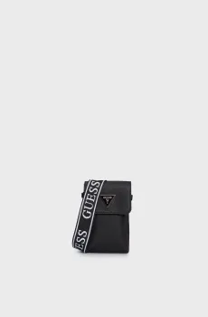 Женская черная сумка LATONA FLAP CHIT CHAT Черный ONESIZE Guess HWBG9211810