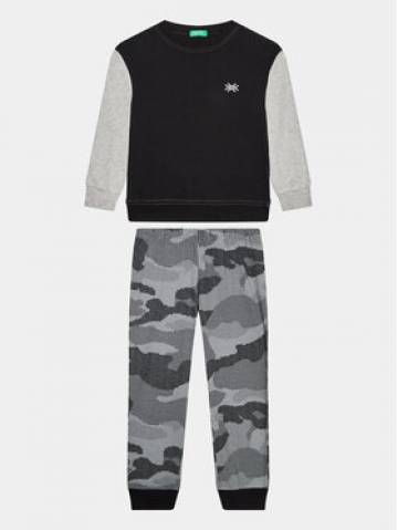 United Colors Of Benetton Піжама 3VR50P056 Чорний Regular Fit United Colors Of Benetton Піжама 3VR50P056 Чорний Regular Fit