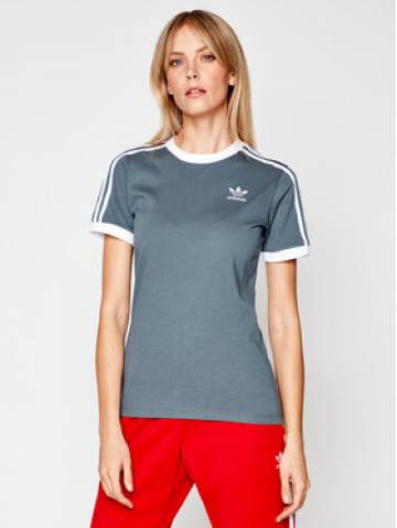 adidas Футболка adicolor Clasics 3-Stripes GN2914 Сірий Regular Fit adidas Футболка adicolor Clasics 3-Stripes GN2914 Сірий Regular Fit