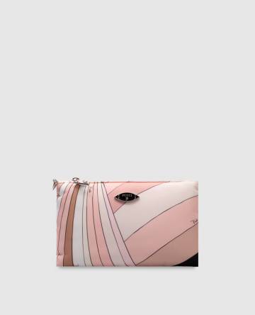 Розовый клатч Yummy в принт