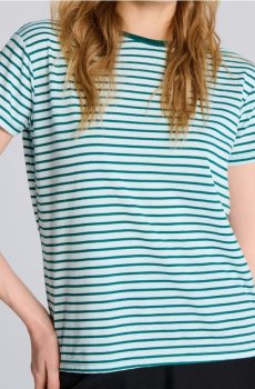 Футболка у смужку - зелений