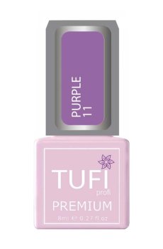 Уценка! Гель-лак для ногтей Tufi Profi Premium Purple 11 Лавандовый, 8 мл