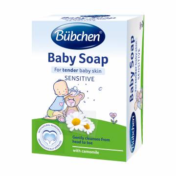 Детское мыло Bubchen Baby Seife Нежный уход для чувствительной кожи, 125 г
