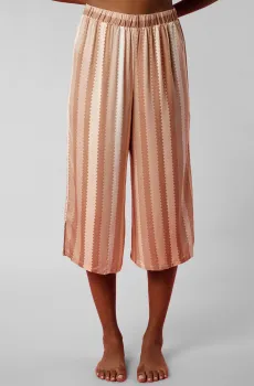 Женский бежевые кюлоты в полоску Бежевый M brabrabra HOM2212010