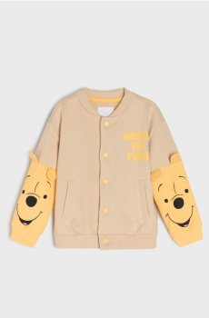 Світшот у бейсбольному стилі з 3D елементами Winnie the Pooh - бежевий