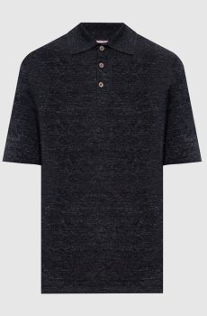 Серое поло с леном