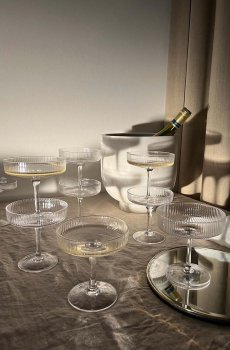 Бокал для шампанского ferm LIVING Ripple Champagne 150 ml 2 шт