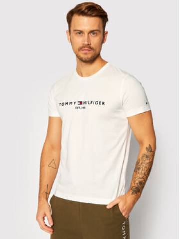 Tommy Hilfiger Футболка Core Logo Tee MW0MW11465 Білий Regular Fit Tommy Hilfiger Футболка Core Logo Tee MW0MW11465 Білий Regular Fit