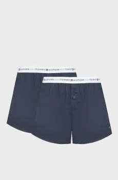 Мужские темно-синие трусы (2 шт) WOVEN Синий M Tommy Hilfiger UM0UM03871