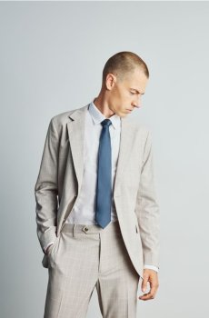Reserved - Картатий блейзер slim fit - кавовий - 906KD-84P