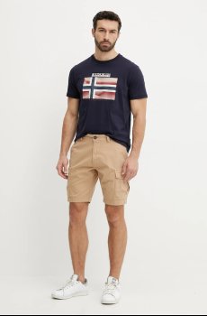 Хлопковые шорты Napapijri N-Deline