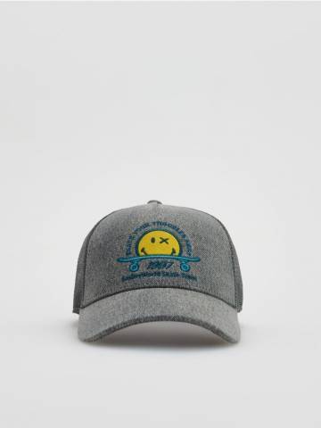 Reserved - Шапка-біні SmileyWorld® - темно-сірий - 246GC-90X Reserved - Шапка-біні SmileyWorld® - темно-сірий - 246GC-90X