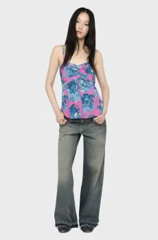 Женский топ Cippie с узором Разноцветный L ZADIG&VOLTAIRE WWCR01309_LADY