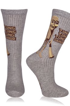 Детские носки AmiGO Тун Тун Тун Сагур, серые, размер 22-24