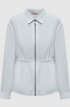 Зеленая куртка с льном