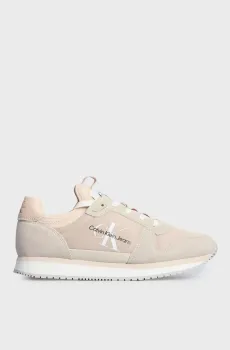 Женские бежевые кроссовки RUNNER SOCK LACEUP NY-LTH WN Бежевый 38 Calvin Klein YW0YW00840