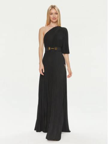Elisabetta Franchi Вечірня сукня AB-534-41E2-V680 Чорний Regular Fit Elisabetta Franchi Вечірня сукня AB-534-41E2-V680 Чорний Regular Fit