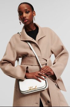 Кожаная сумочка Karl Lagerfeld K/SIGNATURE