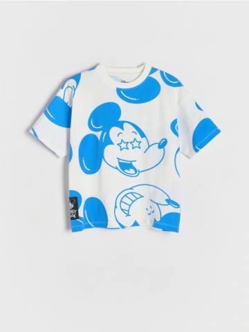 Reserved - Бавовняна футболка Mickey Mouse - кремовий - 105CJ-01X Reserved - Бавовняна футболка Mickey Mouse - кремовий - 105CJ-01X