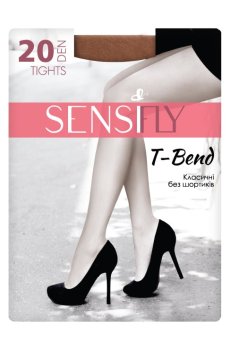Колготки женские Sensi fly T-Bend Класические, без шортиков, 20 DEN, натуральные, размер 5