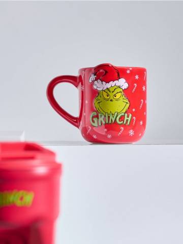 Керамічне горня з ручкою Grinch - різнобарвний Керамічне горня з ручкою Grinch - різнобарвний