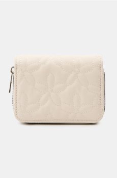 Малий гаманець з вишитим узором - нюдовий