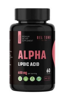 Альфа-липоевая кислота Bel Tono Alpha Lipoic Acid 600 mg, 60 капсул