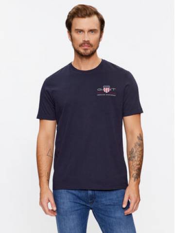Gant Футболка Reg Archive Shield Emb Ss 2067004 Cиній Regular Fit Gant Футболка Reg Archive Shield Emb Ss 2067004 Cиній Regular Fit