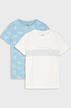 Бавовняні футболки 2 pack - кремовий