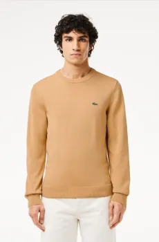 Мужской бежевый свитер Бежевый S Lacoste AH1985IXQ